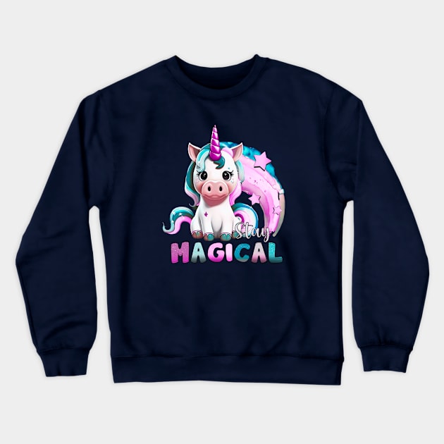 Unicorn - Stay Magical Crewneck Sweatshirt by KayBee Gift Shop